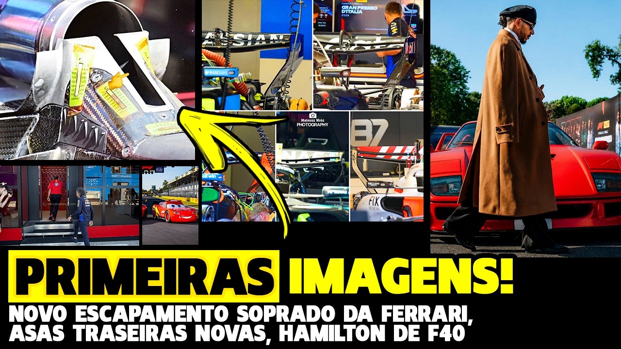 🚨PRIMEIRAS IMAGENS MOSTRAM ASAS TRASEIRAS, NOVO ESCAPAMENTO SOPRADO NA FERRARI F40 | FÓRMULA 1