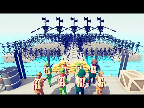 Siren Head 100 Units vs Army - Totally Accurate Battle Simulator TABS