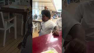 When you get your first guys burger of the day!  #guysburger #carnival #travelvlog #cruisingwithkids