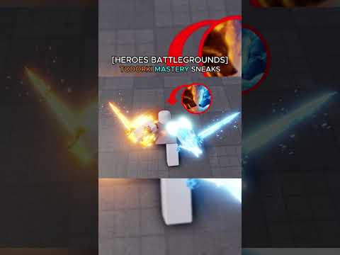 TODOROKI MASTERY SNEAKS JUST DROPPED 🧊🔥 [Heroes Battlegrounds] #Shorts