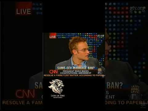 John MacArthur Lovingly Shares Gospel With Gay Man on TV... (Larry King Show)