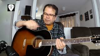 Video thumbnail for Epiphone AJ-220S VS Acoustic Guitar Demo Review Strung with Straight Up Strings by Edwin-E