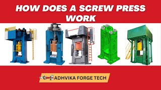 How does a screw press work