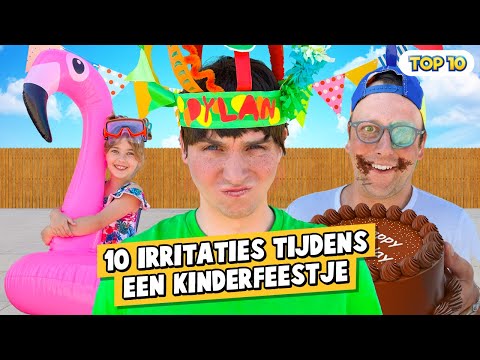 10 IRRITATIES TIJDENS EEN KINDERFEESTJE!