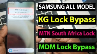 Samsung kG Lock Bypass | MDM lock Bypass Easy Method | South Africa MTN Docomo Lock