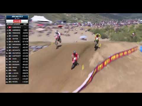 2019 Fox Raceway National: 250 Moto 2 Hunter Lawrence to the front