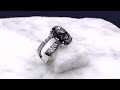 video - Negative Space Engagement Ring