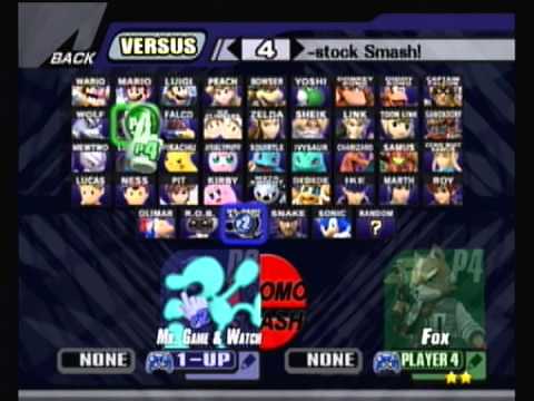 CoMo Clubhouse PM - Sinister (Fox, Falcon, DeDeDe) vs 1 UP (G&W, Wario) WF