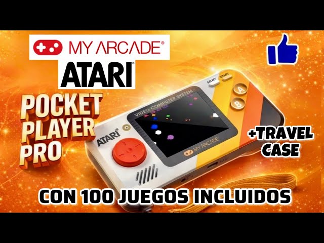 Vídeo relacionado con MY ARCADE DGUNL-7015 Atari Pocket Player Pro Sistema de Juegos Portátil 100 Juegos