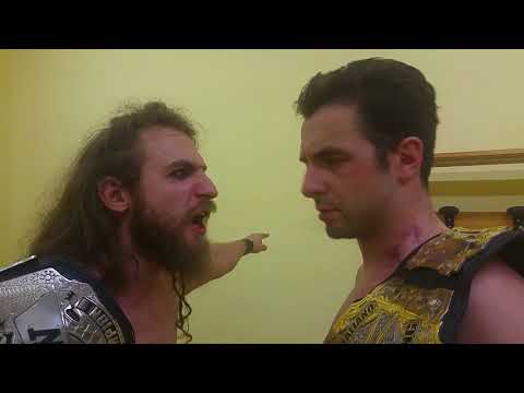 Rick Barbabionda confronta Andy Manero nel backstage di ICW Colpo Finale