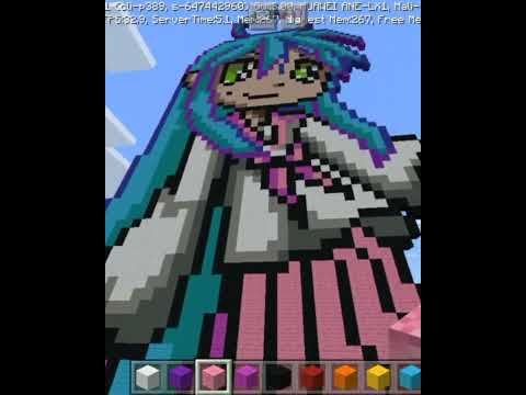 I build girl in Minecraft