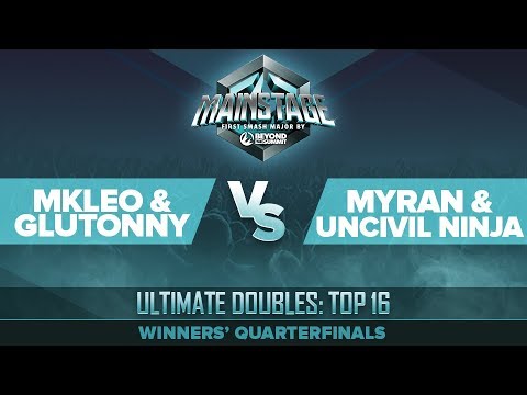 MkLeo/Glutonny vs Myran/Uncivil ninja - Winners Quarterfinals: Ultimate Doubles Top 16 - Mainstage