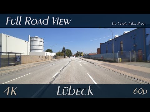Lübeck, Germany: St. Jürgen - Novgorodstraße, Baltische Allee, Geniner Straße - 4K (UHD/2160p/60p)