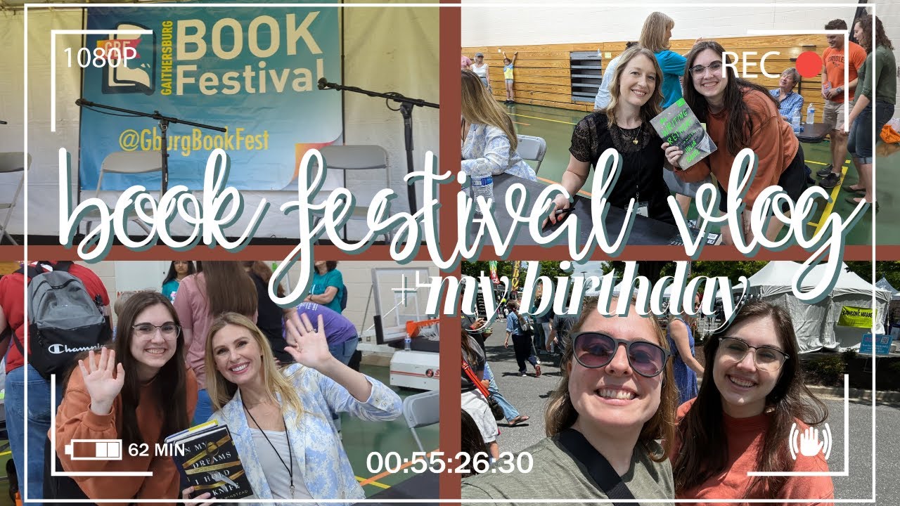 buying books, book signings, & author events | book festival birthday vlog | booktube