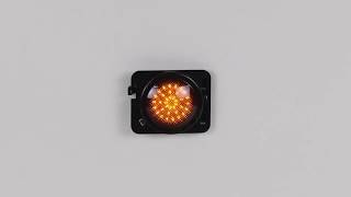 LED dynamické blinkre Jeep Wrangler JK oranžové, dymové