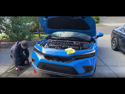 11th Gen Civic Hatch - PRL Stage 1 Intake, Sirimoto Strut Bar, EZ Lip