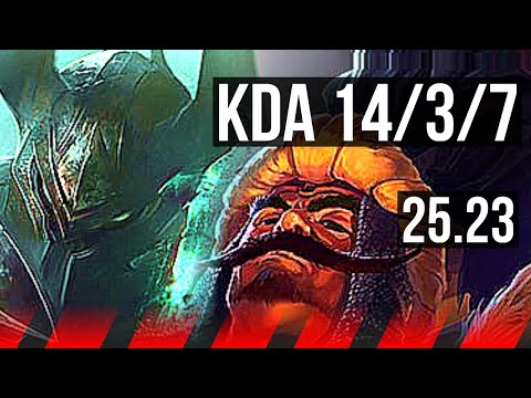 MORDEKAISER vs TRYNDAMERE (TOP) | 14/3/7 | KR Master | 25.23