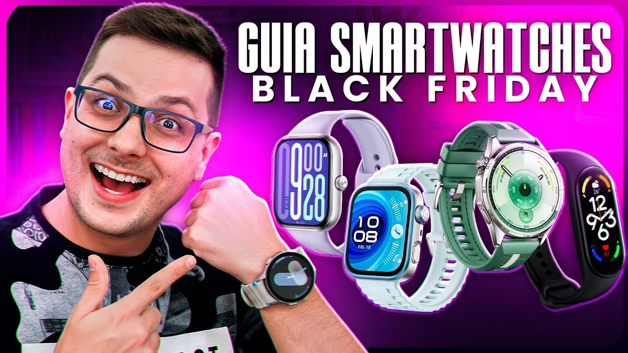 MELHOR Smartwatch de 2025! Guia Completo: Xiaomi, Samsung ou Huawei?