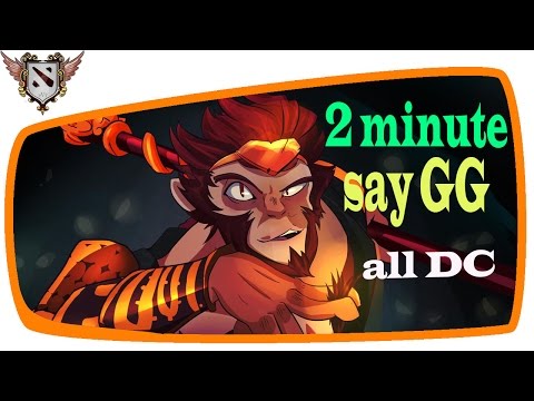 1 MMR #2 - Monkey King 2 minute say GG _ Dota 2