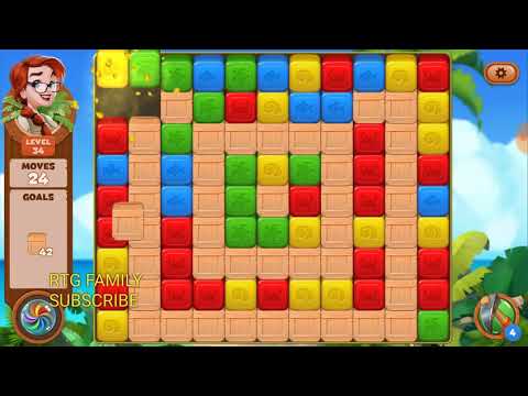 Lost island match 3 blast adventure level 34 MYSTERY ISLAND HD 1080P