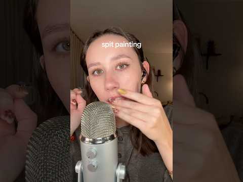 ASMR | Fast Spit Painting #asmr #tingles #asmrsounds #asmrtingles #mouthsounds #asmrtriggers
