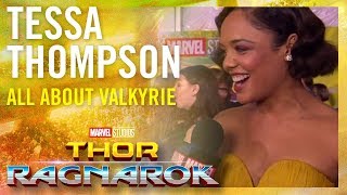 Tessa Thompson On Valkyrie -- Marvel Studios' Thor : Ragnarok Red Carpet Premiere