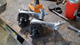 Vintage Honda CB brake caliper restore