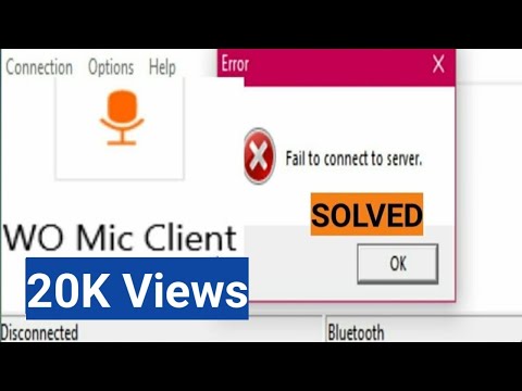 WO Mic | Failed To Connect To Server | SOLVED || Steps to resolve issue || Bluetooth & USB