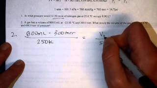 Mixed Gas Laws Worksheet Tutorial