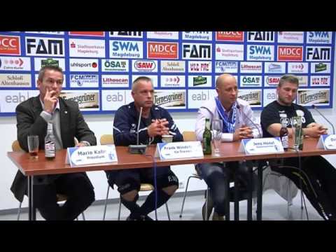 5. Spieltag Pressekonferenz 1. FC Magdeburg vs. VFC Plauen 1:0
