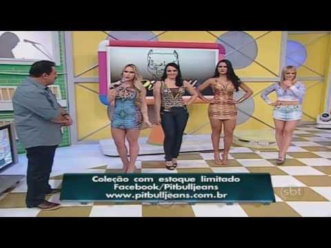 Gostosas da Pit Bull Jeans No Ratinho 18 06 2014