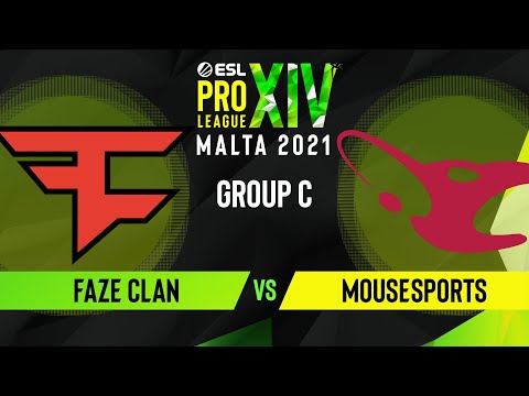 CS:GO - FaZe Clan vs. mousesports [Overpass] Map 1 - ESL Pro League Season 14 - Group C