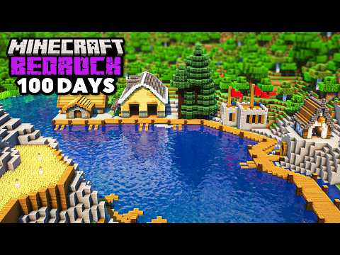 I Survived 100 DAYS of Hardcore BEDROCK Minecraft
