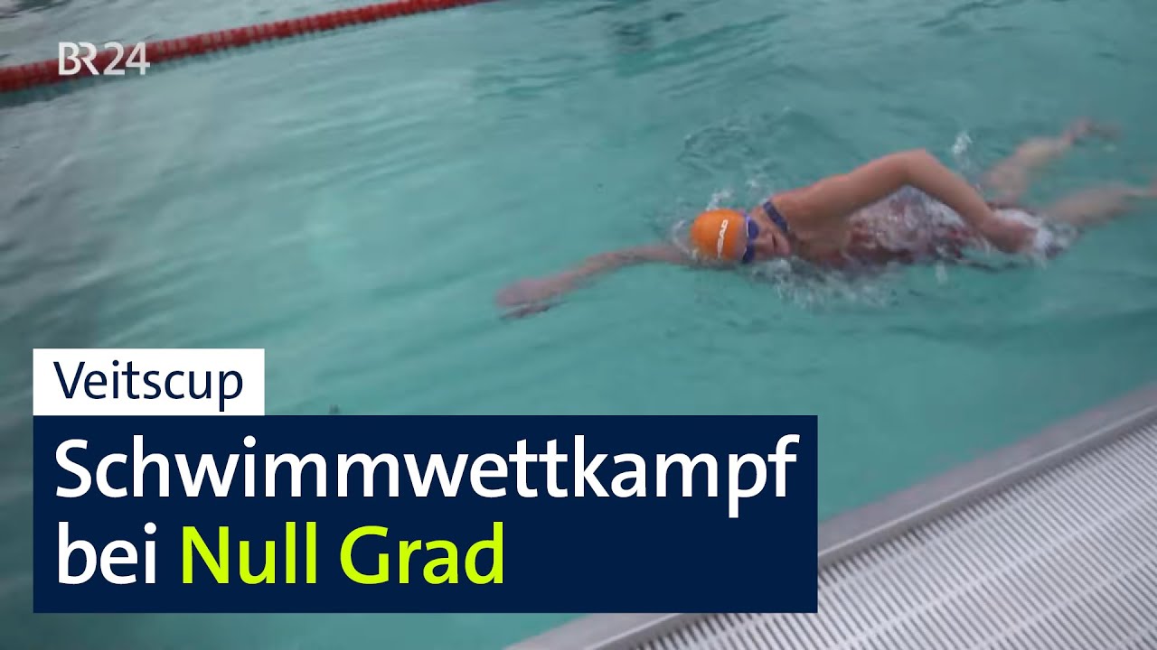 Veitscup: Eisiger Wettkampf im Freibad | Abendschau | BR24