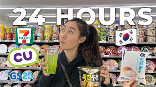 Eating ONLY Convenience Store Food in KOREA for 24 Hours! š°š·