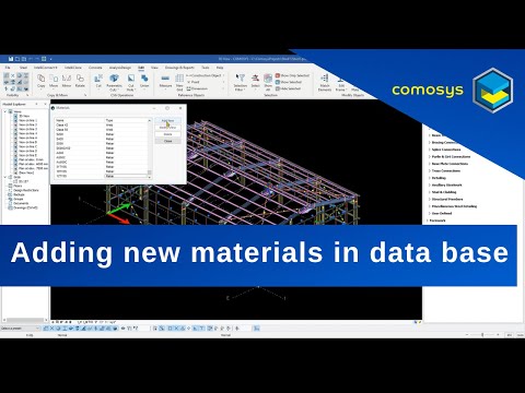 COMOSYS General Tutorials - Adding new materials to the database