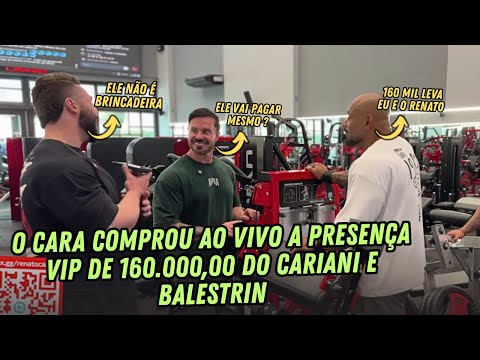 He bought Cariani and Balestrin's VIP appearance live! Zancanelli reveals his physique!