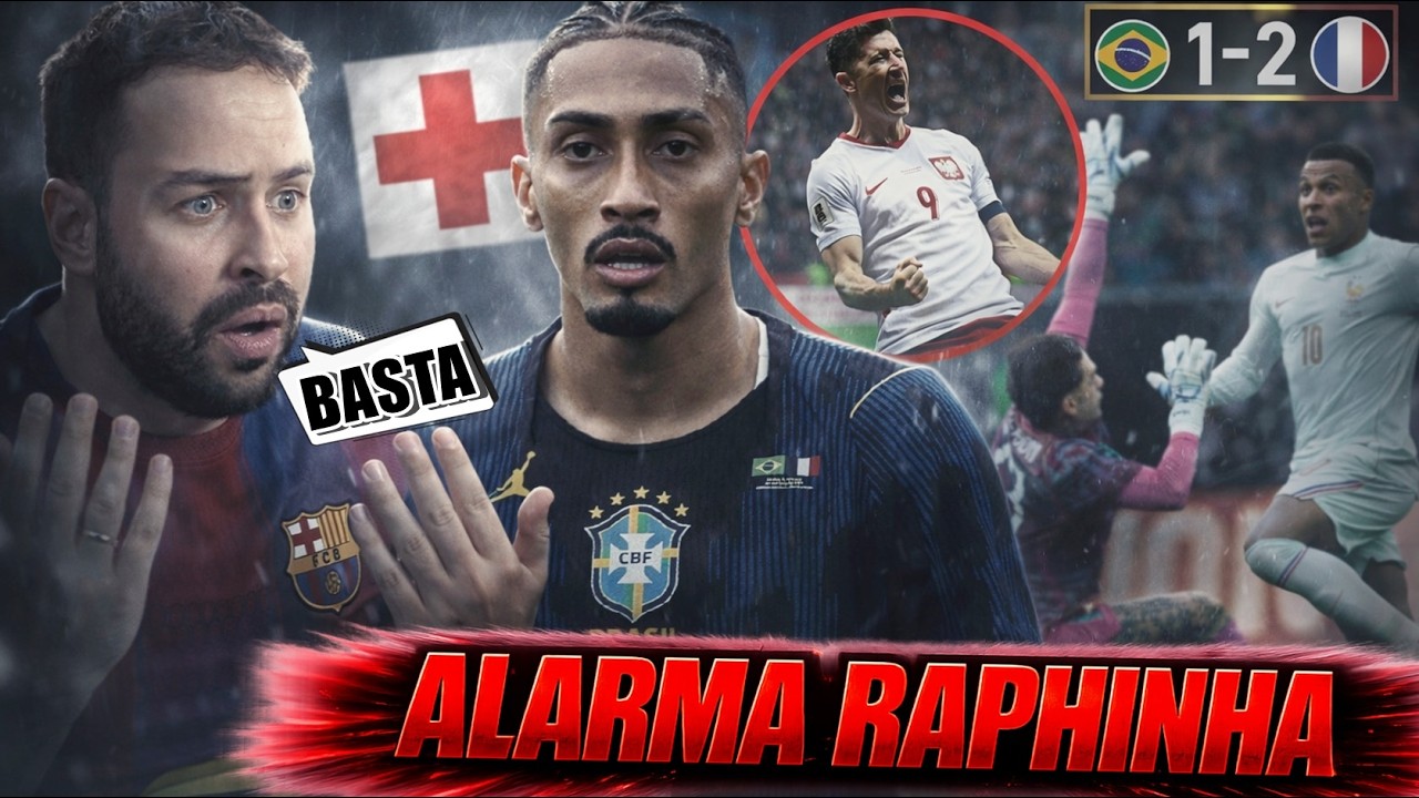 🚨¡ALARMA RAPHINHA! SUSTITUIDO con BRASIL ¿LESIONADO? FRANCIA GANA, LEWANDOWSKI MARCA ¡REPESCAS!