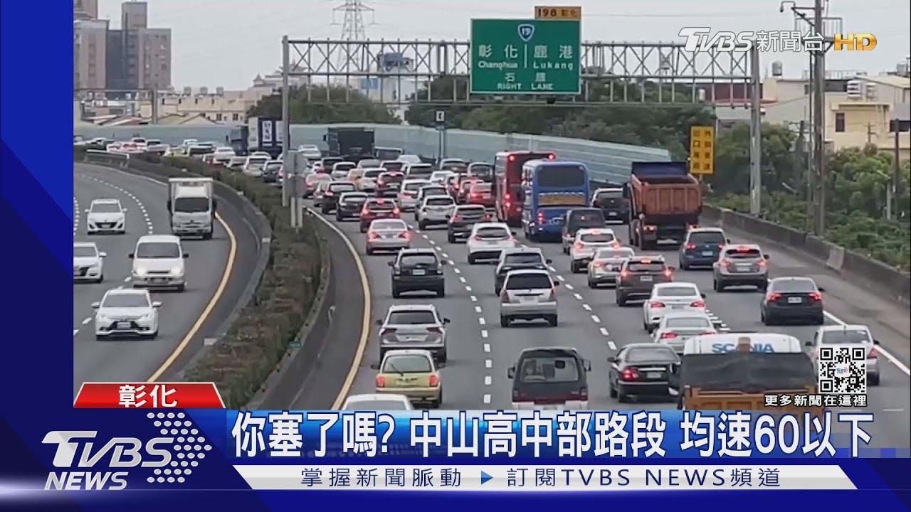 你塞了嗎？中山高中部路段　均速60ｋｍ以下