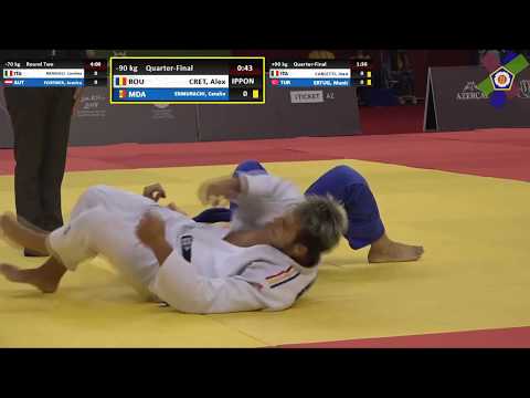 2019 Judo 90 kg CRET (ROU) - ERMURACHI  (MDA)  EYOF Baku  2019