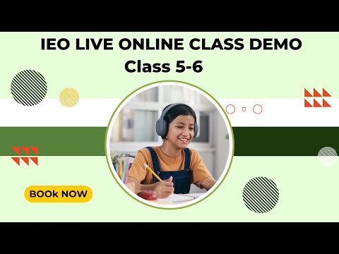 IEO Online Live classes on SOF Olympiad Trainer for solving and understanding previous year papers.