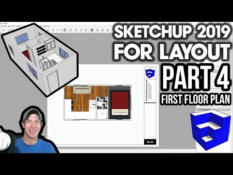 SKETCHUP 2019 FOR LAYOUT - Part 4 - Creating Your First Floor Plan in Layout