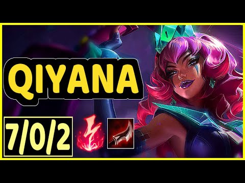 REDMERCY (QIYANA) - 7/0/2 KDA MID GAMEPLAY - NA Ranked DIAMOND