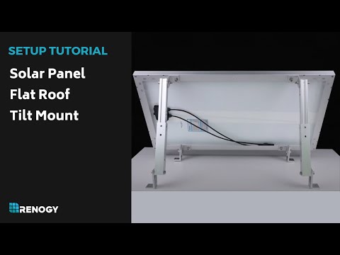 Renogy Solar Panel Flat Roof Tilt Mount