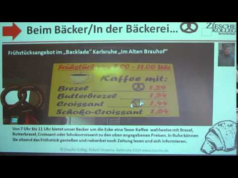 A1 Deutsch lernen A1 Kap03 beim Bäcker in der Bäckerei