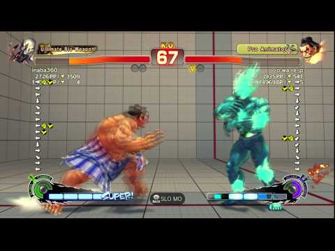 USFIV~ E.Honda (o wa re jp) vs.  Seth (inaba360) HD