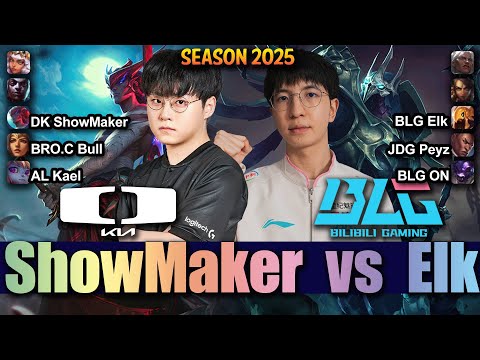 DK ShowMaker vs BLG Elk - ShowMaker YONE vs Elk AZIR Mid - Patch 25.17 KR Ranked | lolrec