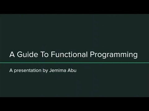 A Guide To Functional Programming - Jemima Abu - NDC Oslo 2021