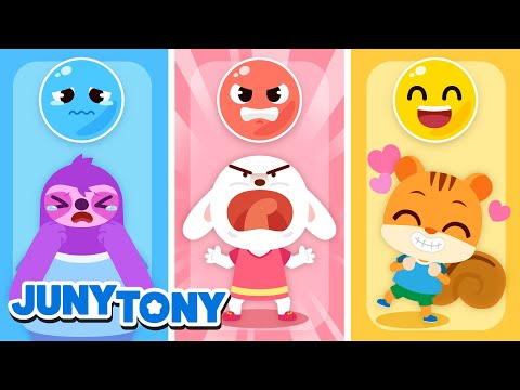 When Do You Feel Angry, Sad, and Happy? 😡😢😄 Feelings and Emotions｜Kids Songs｜JunyTony