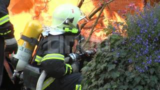 preview picture of video 'Großbrand in Potsdam - Groß Glienicke am 24.08.2014'